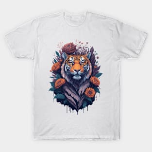 Majestic Jungle Bloom - Tiger T-Shirt